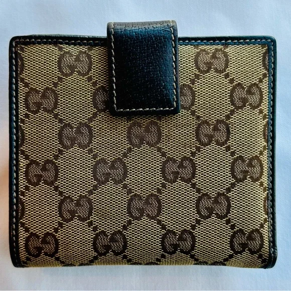 Gucci  Monogram Princy Sherry Line Compact  Wallet with Bow - Picture 2 of 6
